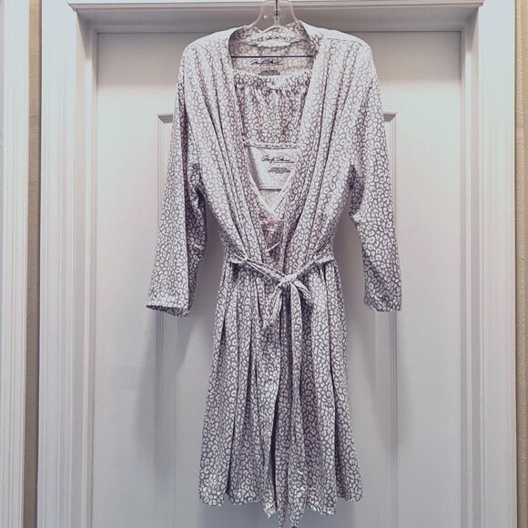 Merilyn Monroe 3 Piece Sleepwear Set-Women's Shorts, Cami & Rope-Sz. Lg-Gray & W - Picture 1 of 15